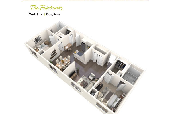 TheFairbanks 3D rendering of The Fairbanks blueprint.