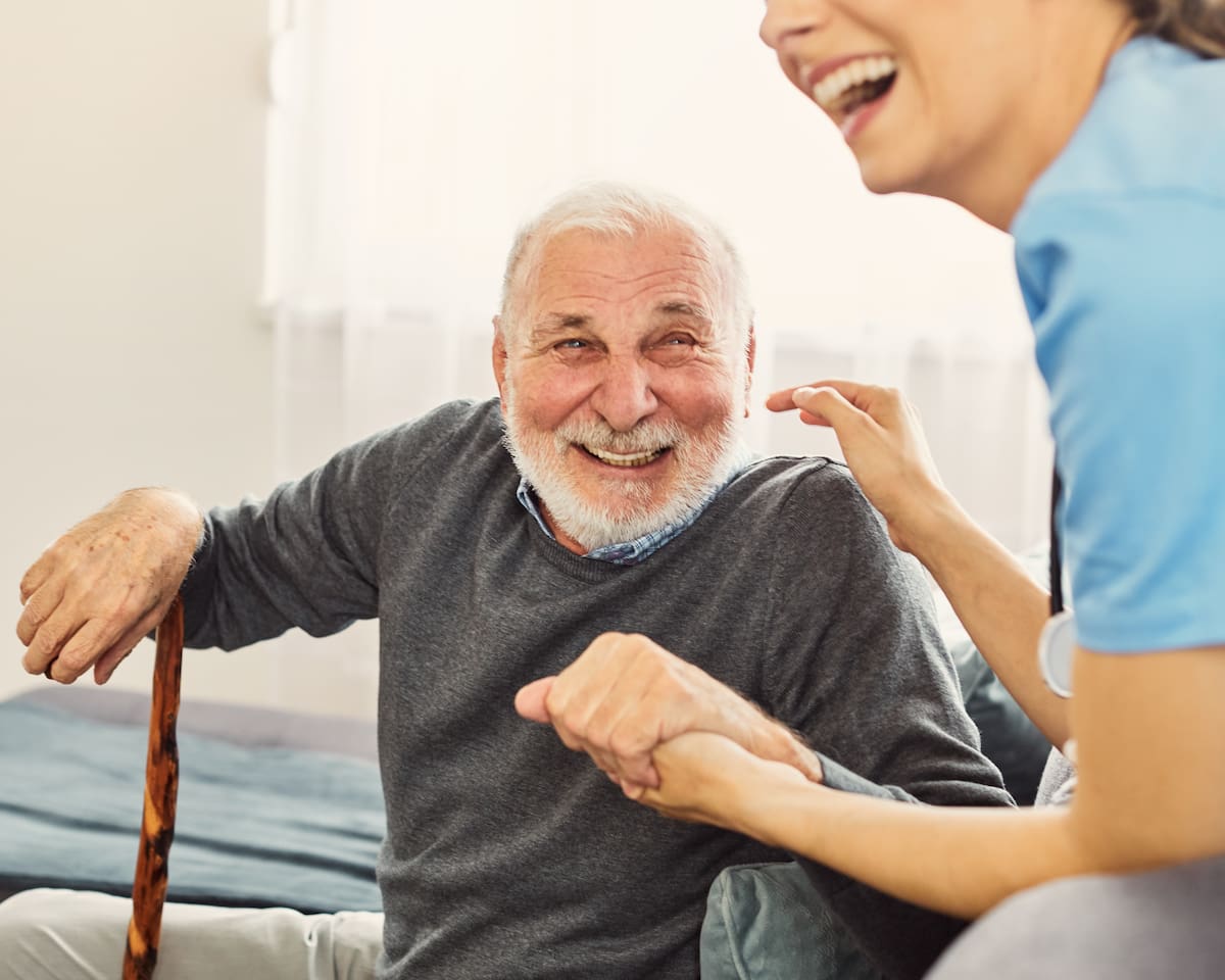 Resident receiving care in their community