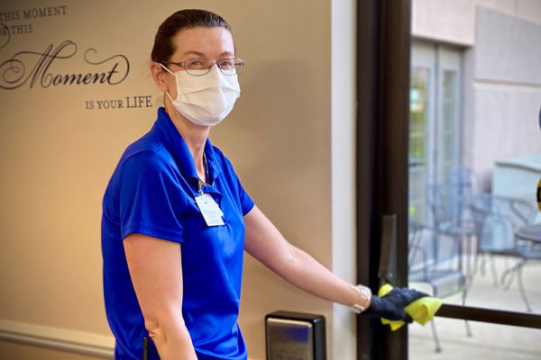close up of employee
